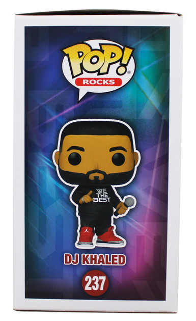 D.J. Khaled Authentic Signed #237 Funko Pop Vinyl Figure JSA #VV00964