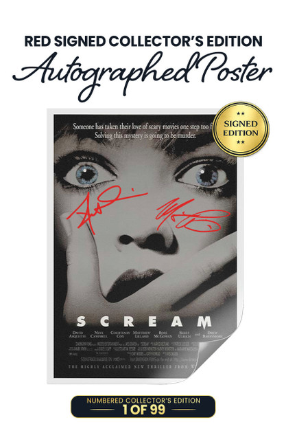 Skeet Ulrich & Matthew Lillard Signed Scream Poster