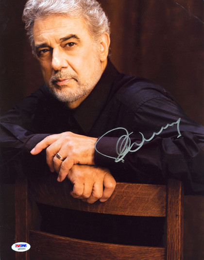Placido Domingo The Three Tenors Authentic Signed 11x14 Photo PSA/DNA #Q85644