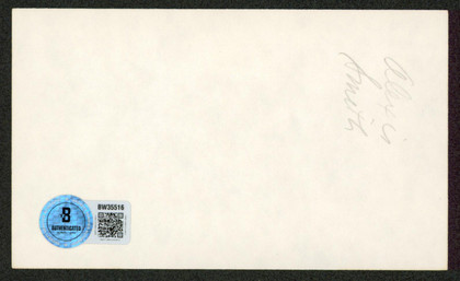 Alexis Smith Gentleman Jim Authentic Signed 3x5 Index Card Autographed BAS