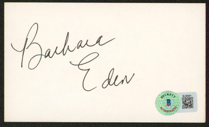 Barbara Eden I Dream of Jeannie Authentic Signed 3x5 Index Card Autographed BAS