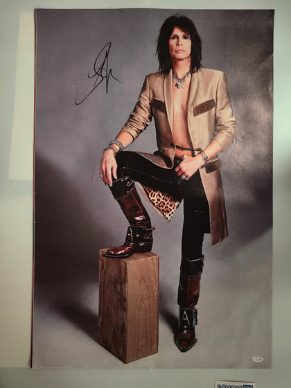 Aerosmith Steven Tyler Autographed Debonair Framed 24x36 Canvas Photo Video Proof
