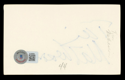 Tim Matheson Hart of Dixie Authentic Signed 3x5 Index Card BAS #BL96684