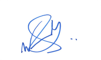 Wilmer Valderrama NCIS Authentic Signed 3x5 Index Card BAS #BL96268