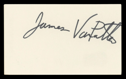 James Van Patten Saw IV Authentic Signed 3x5 Index Card Autographed BAS #BL96733