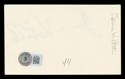 James Van Patten Saw IV Authentic Signed 3x5 Index Card Autographed BAS #BL96733