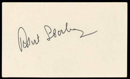 Robert Sterling Roughshod Authentic Signed 3x5 Index Card BAS #BL96887