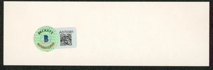 Yoko Ono Musician "NYC '94" Authentic Signed 1.5x5 Cut Signature BAS #AD70381