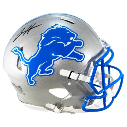 Aidan Hutchinson Signed Detroit Lions Authentic 2024 Speed Full-Size Football Helmet (Beckett)