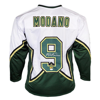 Mike Modano Signed Dallas White Hockey Jersey (JSA)