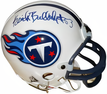 Keith Bulluck Signed Tennessee Titans Riddell Rep Tb Mini Helmet #53  Coa