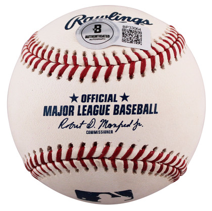 Nationals Patrick Corbin Authentic Signed OML Baseball Autographed BAS #BP33064