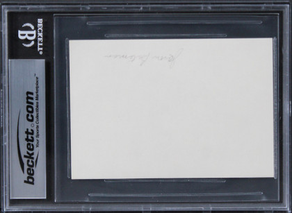 Jason Bateman Ozark Authentic Signed 3x5 Index Card Autographed BAS Slabbed
