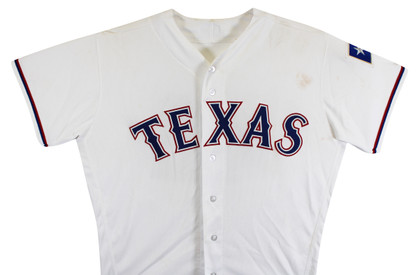 Rougned Odor Game Used Jackie Robinson Day White Majestic Flexbase Jersey MLB