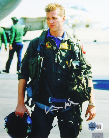 Val Kilmer Top Gun Authentic Signed 8x10 Framed Vertical Iceman Photo BAS