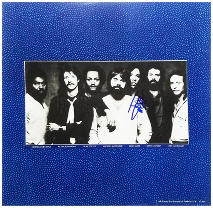 John McFee Signed Autographed Doobie Brothers LP Album Sleeve