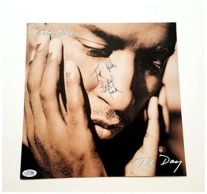 Babyface Signed Autographed Personalized The Day Album Flat ACOA