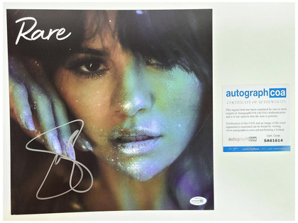 Selena Gomez Signed Rare Autographed LP Album 12x12 Flat ACOA Version 3