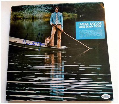 James Taylor Signed Autographed Record Album LP ACOA Version 4