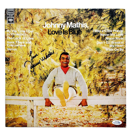 Johnny Mathis Signed Autographed Record Album LP ACOA