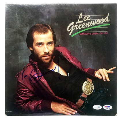 Lee Greenwood Signed Autographed Record Album LP ACOA PSA