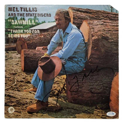Mel Tillis Signed Autographed Album Record LP ACOA Version 1
