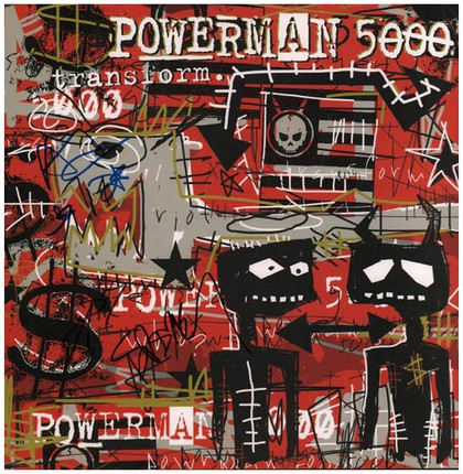 Powerman 5000 Signed 2-Sided Autographed x3 Album Lp Flat