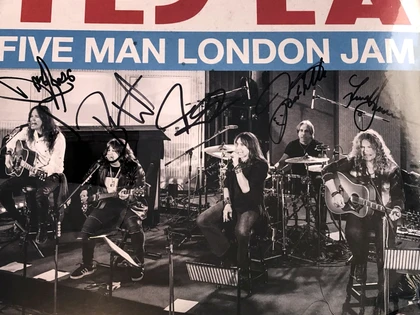 Tesla Five Man London Jam Double Colored Signed Vinyl Album Lp ACOA