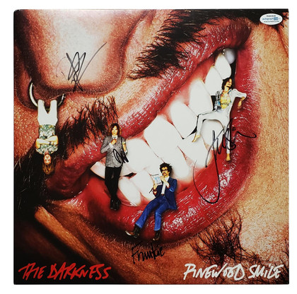 The Darkness Pinewood Smile Signed Autographed Album Record LP ACOA