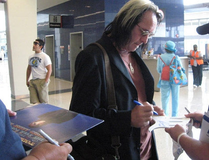 Todd Rundgren Autographed Hermit Of Mink Hollow Album Cover ACOA