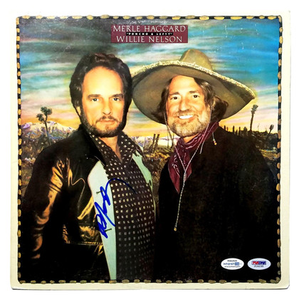 Willie Nelson Signed Autographed Record Album LP ACOA PSA
