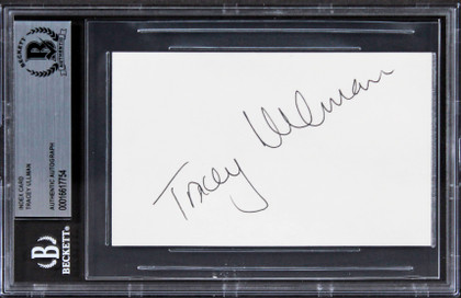 Tracey Ullman The Tracey Ullman Show Signed 3x5 Index Card BAS Slabbed
