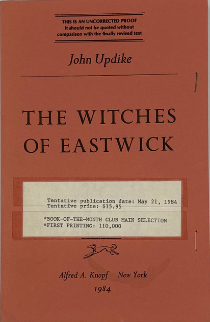 The Witches of Eastwick (Unsigned Uncorrected Proof)