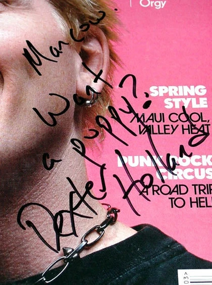 Offspring Dexter Holland Signed Autographed Spin Magazine