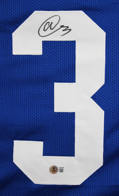 Abdul Carter Authentic Signed Blue Pro Style Jersey Autographed BAS Witnessed 2
