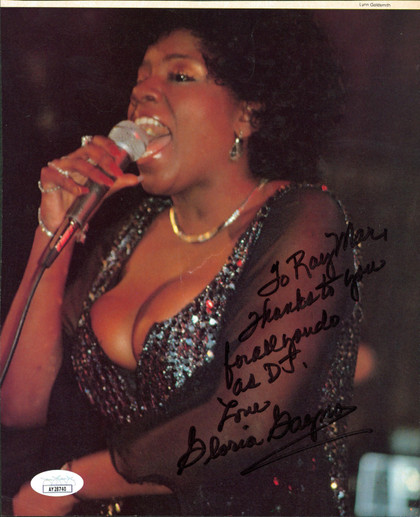 Gloria Gaynor Singer "To Ray Man, Thanks Love" Signed Magazine Page JSA #AY28740