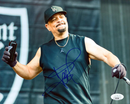 Ice-T Rapper & Actor Authentic Signed 8x10 Horizontal Photo JSA #CB32581