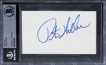 Peter Weller RoboCop Authentic Signed 3x5 Index Card Autographed BAS Slabbed Version 1