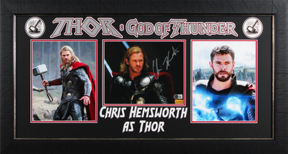 Chris Hemsworth The Avengers Authentic Signed 8x10 Framed Photo BAS #BR84188