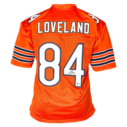 Colston Loveland Signed Chicago Navy Football Jersey (Beckett)