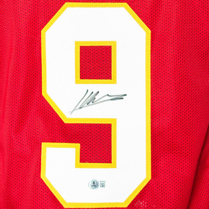Kenneth Walker III Signed Kansas City Red Football Jersey (Beckett)