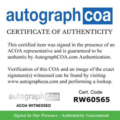 The Karate Kid Ralph Macchio Autographed 11x14 Photo ACOA Witness ITP Version 1