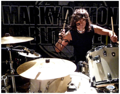 The Ramones Marky Ramone Signed Autographed 11x14 Photo NYC Punk Drummer ACOA