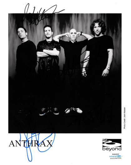 Anthrax Signed Autographed 8x10 Photo ACOA