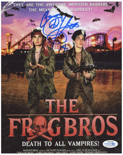 Corey Feldman Signed The Goonies Frog Brothers 8x10 Photo ACOA Version 1