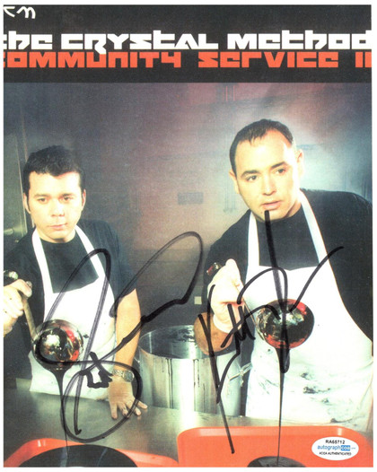 Crystal Method Signed Autographed 8x10 Photo ACOA Version 1