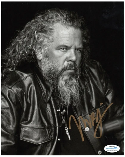 Sons Of Anarchy Mark Boone Junior Autograph 8x10 Photo ACOA Version 5