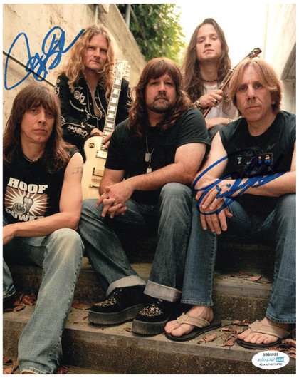 Tesla Jeff Keith plus Signed Autographed 8x10 Rock Band Photo ACOA