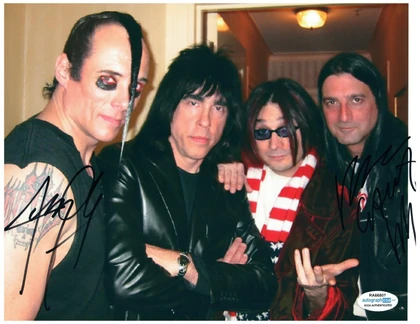 The Misfits Signed X2 Autographed 8x10 Photo Jerry Only Dez Cadena ACOA