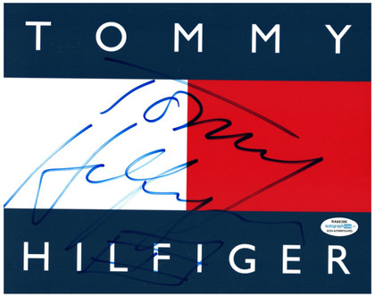Tommy Hilfiger Signed Autographed 8x10 Photo Fashion Designer ACOA